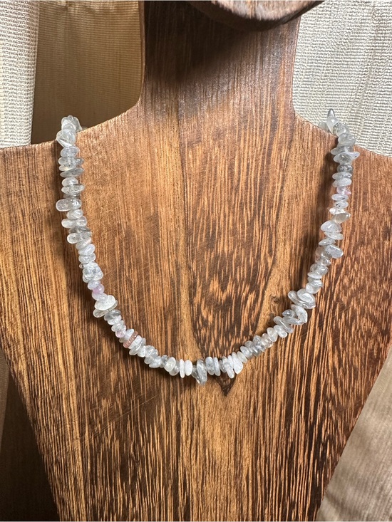 Jewelry - Labradorite Crystal Chips Necklace - Blue Flash